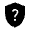 Shield Question Fill Icon from Sharp Fill - Material Symbols Set