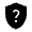 Shield Question Fill Icon from Rounded Fill - Material Symbols Set