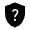Shield Question Fill Icon from Outlined Fill - Material Symbols Set