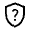 Shield Question Icon from Sharp Line - Material Symbols Set