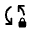 Sync Lock Icon from Rounded Line - Material Symbols Set