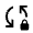 Sync Lock Icon from Outlined Line - Material Symbols Set