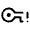 Vpn Key Alert Icon from Rounded Line - Material Symbols Set