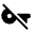 Vpn Key Off Fill Icon from Rounded Fill - Material Symbols Set