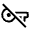 Vpn Key Off Icon from Rounded Line - Material Symbols Set