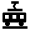 Railroad Tram Icon from Nova Solid Set