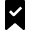 Award Banner Check Icon from Nova Solid Set