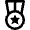 Award Medal Star 1 Icon from Nova Line Set