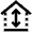 Arrow Up Down House Icon from Atlas Line Set