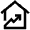 Arrow Up House Icon from Atlas Line Set