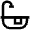 Bathtub Shower Icon from Atlas Line Set