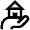 House Hand Icon from Atlas Line Set