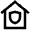 House Shield Icon from Atlas Line Set