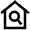 Magnifying Glass House Icon from Atlas Line Set