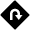 Route Sign U Turn Ahead Icon from Nova Solid Set