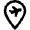 Map Pin Airport Icon from Nova Line Set