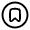 Bookmark Circle Icon from Solar Linear Set