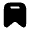 Bookmark Icon from Solar Bold Set