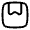 Bookmark Square Minimalistic Icon from Solar Linear Set