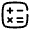 Calculator Minimalistic Icon from Solar Broken Set