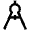 Compass Geometry Icon from Atlas Line Set