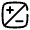 Plus, Minus Icon from Solar Broken Set