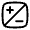 Plus, Minus Icon from Solar Linear Set