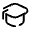 Square Academic Cap 2 Icon from Solar Broken Set