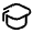Square Academic Cap 2 Icon from Solar Linear Set