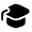 Square Academic Cap 2 Icon from Solar Bold Set