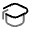 Square Academic Cap 3 Icon from Solar Line Duotone Set