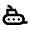 Sea Transportation Submarine Icon from Nova Line Set