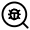 Magnifer Bug Icon from Solar Linear Set