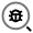 Minimalistic Magnifer Bug Icon from Solar Line Duotone Set