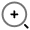 Minimalistic Magnifer Zoom In Icon from Solar Line Duotone Set