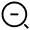Minimalistic Magnifer Zoom Out Icon from Solar Linear Set