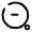 Rounded Magnifer Zoom Out Icon from Solar Broken Set