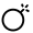 Bomb Minimalistic Icon from Solar Linear Set