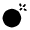 Bomb Minimalistic Icon from Solar Bold Set