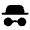 Incognito Icon from Solar Bold Set