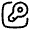 Key Minimalistic Square 2 Icon from Solar Linear Set