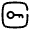 Key Minimalistic Square 3 Icon from Solar Broken Set