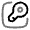 Key Minimalistic Square 5 Icon from Solar Line Duotone Set