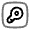 Key Minimalistic Square Icon from Solar Line Duotone Set