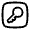 Key Square Icon from Solar Linear Set