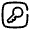 Key Square Icon from Solar Broken Set