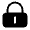 Lock Keyhole Minimalistic Icon from Solar Bold Set