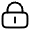 Lock Keyhole Minimalistic Icon from Solar Linear Set