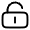Lock Keyhole Minimalistic Unlocked Icon from Solar Linear Set