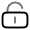 Lock Keyhole Minimalistic Unlocked Icon from Solar Line Duotone Set